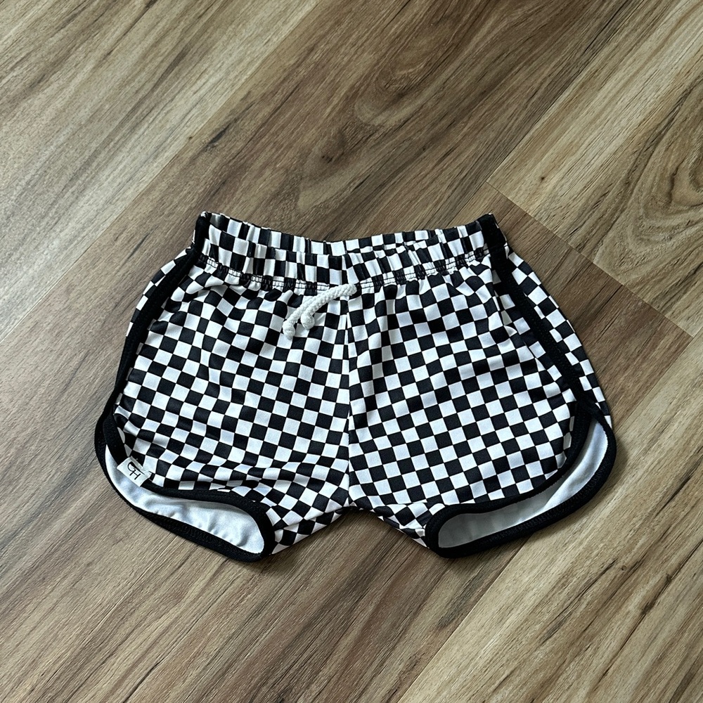 Toddler Checkered Swim Shorts